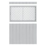 DODATKI ZA KOVINSKE HIKE GLOBEL KOMPLET OKEN 2 SREBRNA 124 X 75 X 178 CM (WLPF)